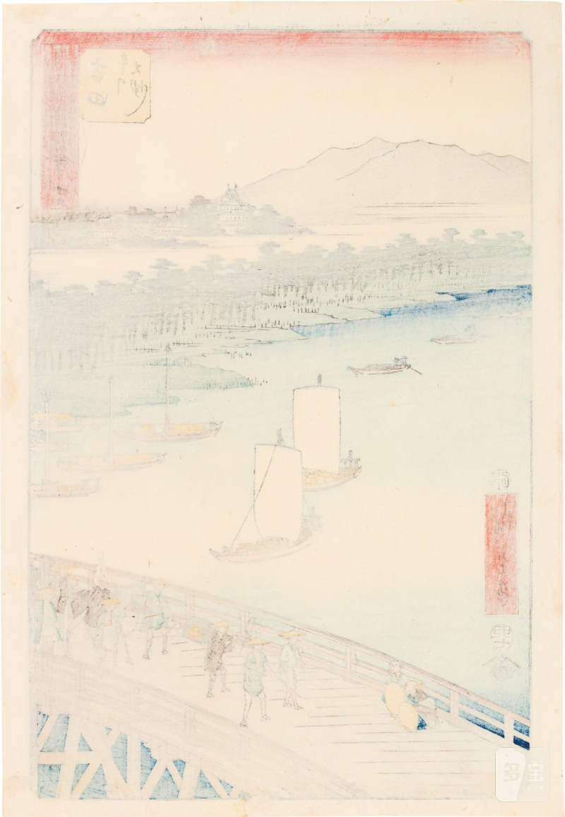Utagawa Hiroshige (1797-1858) | The complete set of Famous Sights of the Fifty-three Stations (Gojusan tsugi meisho zue), also known as the Vertical Tokaido | Edo period, 19th century - 图66